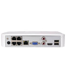 Montavue 4 Channel HD NVR w/ 4 5MP AI Smart Motion Turret Cameras with Built-in Mic, 1TB HDD