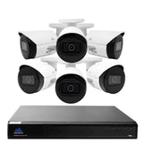 Montavue-8 Channel Surveillance System w/ 6 2K 4 Megapixel IP Bullet Cameras, 2TB HDD