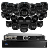 Montavue 32 channel IP Audio Security Camera System with 20 4MP 2K IP Bullet & Turret Cameras