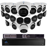 Montavue 32 channel IP Audio Security Camera System with 20 4MP 2K IP Bullet & Turret Cameras