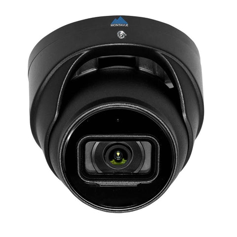 Montavue-5MP 2K IP AI SMD Starlight Turret Audio Camera (Black) -  AI Functionality, Smart Motion Detect, Built-in Mic, 164ft IR Night Vision