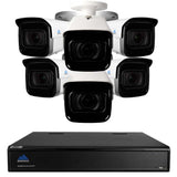 Montavue 8 Channel Security System w/ 6 Pro 4k Motorized Bullet Cameras