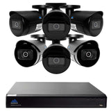 Montavue-8 Channel Surveillance System w/ 6 2K 4 Megapixel IP Bullet Cameras, 2TB HDD