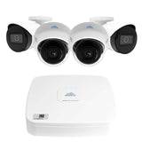 Montavue 4 Channel Security System w/ 2 4MP Vandal Dome Cameras & 2 4MP Bullet cameras