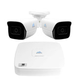 Montavue-AI 4 Channel Surveillance System w/ 2 5MP AI-SMD Bullet Cameras with Built-in Mic, 1TB HDD