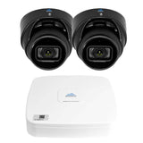 Montavue-4 Channel AI Smart Motion Detect Camera System w/ 2 5MP AI-SMD Turret Cameras with Built-in Mic, 1TB HDD,