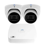 Montavue-4 Channel AI Smart Motion Detect Camera System w/ 2 5MP AI-SMD Turret Cameras with Built-in Mic, 1TB HDD,